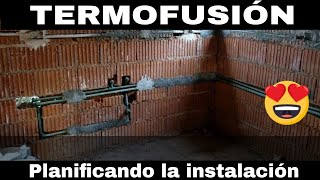 Termofusión  Como planificar la instalación de agua potable en el baño y antebaño [upl. by Cotter]