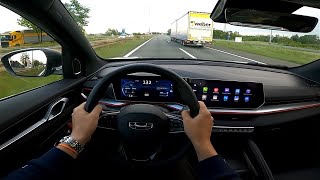 2023 Geely Coolray 15 TD 172 HP POV Test drive Personal experience CARiNIK Highway  urban [upl. by Nnylyoj]