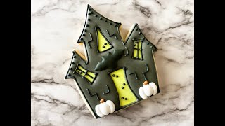 Step By Step Cookies Haunted House Cookie [upl. by Onitnas]