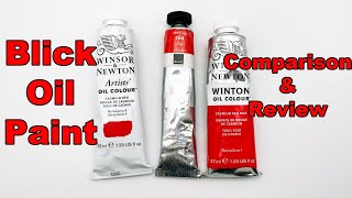 Blick Oil Paint  Review and Comparison  Cadmium Red Hue [upl. by Bovill]