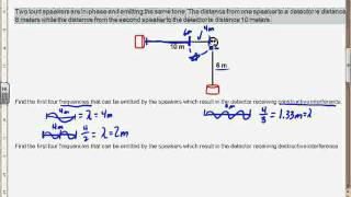 Example problems with speakers and interference [upl. by Ax571]