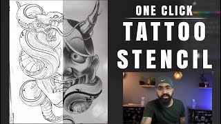 HOW TO MAKE TATTOO STENCIL EASILY [upl. by Annaehs]