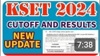 KSET 2023 Big Update On ResultEligible Marks In Kset [upl. by Busiek]