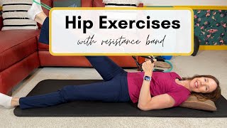 Hip Strengthening Exercises with Resistance Band [upl. by Gerdi884]