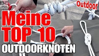 Meine Top 10 Outdoor Bushcraft Survival Knoten  Bavarian Explorers [upl. by Seed]