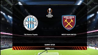 ⚽ TSC Backa Topola vs West Ham United UEFA Europa League 11302023 🎮 [upl. by Nnylatsirk]