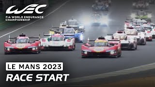 Race Start I 2023 24 Hours of Le Mans I FIA WEC [upl. by Klein922]