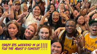 Destijl Vlog D DAY IN LA Party amp AGUST D Concert [upl. by Tenrag]