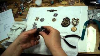 How to Make Jewelry On a Crazy Day Steampunk Gilders Paste and Adirondack Paint Dabber Tips [upl. by Farrison]