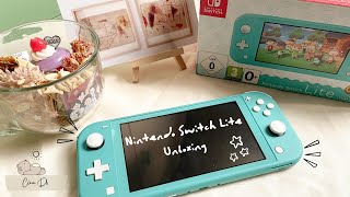 Nintendo Switch Lite Turquoise Unboxing  Stardew Valley💚🎮 [upl. by Anivlac]