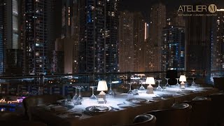 Top Restaurant in Dubai Marina With a View  ATELIER M [upl. by Aicilav]