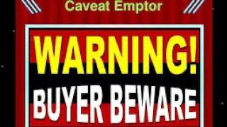 Caveat Emptor Scammers Cheats and Liars [upl. by Nosrac428]