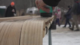 Hundreds across the globe slide in to Camden for US National Toboggan Championships [upl. by Harding]