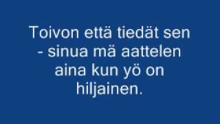 Mikko Mäkeläinen ja Myrskylyhty Jos en enää sua nää Lyrics [upl. by Correna]