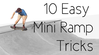 10 Easy Mini Ramp Tricks ft Skateboard Bruh [upl. by Dore]