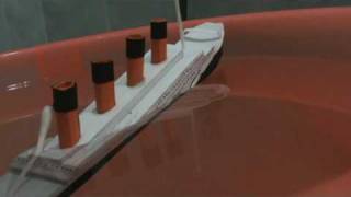 Titanic paper model sinking [upl. by Kurtz]