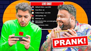 We PRANKED soulregaltos9810 8bitrebel and Our Live Viewers 😱😱 [upl. by Kcirdaed]