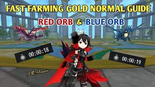 Toram Online  Fast Kill Farming Guide 9th Anniversary Gold Normal  Red Orb amp Blue Orb [upl. by Arenat]