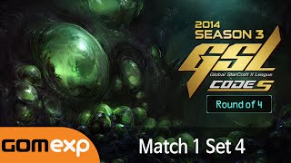 Code S Ro4 Match 1 Set 4 2014 GSL Season 3  Starcraft 2 [upl. by Elbertina]