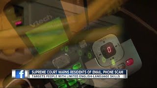 Supreme Court email phone scam targets immigrants [upl. by Bortz]