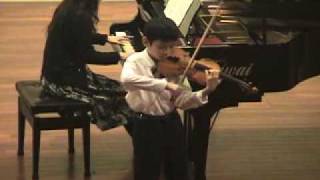 Albert Wang played Beriot violin concerto no9 mov1 March 20 2011 [upl. by Eidac]