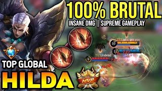 HILDA BEST BUILD 2023  TOP GLOBAL HILDA GAMEPLAY  MOBILE LEGENDS✓ [upl. by Gerianna]