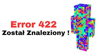 Error 422 Minecraft Horror Error Version  Postać Error 422 znaleziona [upl. by Hatti]