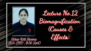 Lecture No12 Biomagnification Causes amp Effects For Class 12th EVS By Vishav Kirti Mam [upl. by Lorusso700]