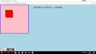 HTML5 CANVAS  PART 33  LAYERS [upl. by Aridni]