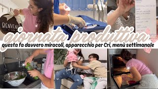 Giornata produttiva insieme menù settimanale apparecchio per Cri regalo per Mia debbyg vlog✨ [upl. by Marsiella]