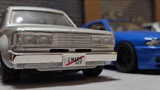 2024 JDM Scale Model cars amp Coffee Datsun 720 Mini Truck LeftCoastModelCarBuildsmarsgarage [upl. by Ellord]