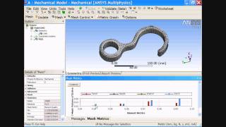 ANSYS 121 Tutorial  Mesh Quality Metric in ANSYS Workbench 121 [upl. by Frankhouse377]