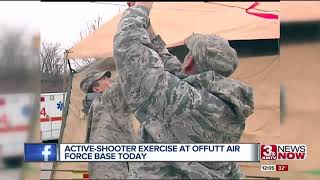 Offutt Air Force Base conducting active shooter exercise [upl. by Silado837]