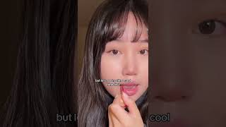 Cool Tone vs Warm Tone Korean Liptint Comparison autumn kbeauty korean makeup shorts trend [upl. by Kaylee]