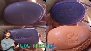 ASMR soap making and cutting  satisfying soap  soap carving  soap cutting  ASMR sounds [upl. by Koziel]