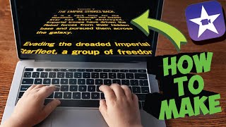 How to Create a STAR WARS Intro Title Crawl in iMovie  SUPER EASY [upl. by Martinsen913]