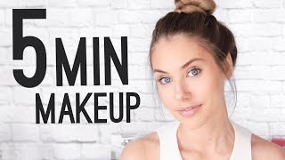 QUICK amp EASY 5 MINUTE MAKEUP TUTORIAL [upl. by Pain]