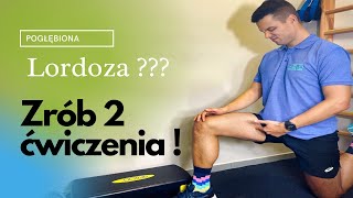 Hiperlordoza  Wykonaj te dwa proste ćwiczenia i poczuj różnice  179 FizjoTerapia HD [upl. by Yaja]