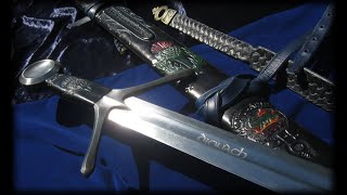 Medieval Swords amp Scabbards by Fable Blades Custom Swords Swordsmith Brendan Olszowy [upl. by Airbas494]