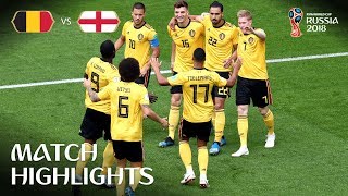 Belgium v England  2018 FIFA World Cup  Match Highlights [upl. by Klarika]