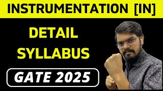 Engineering Mathematics Detail Syllabus  INSTRUMENTATION ENGINEERING  IN  GATE 2025 [upl. by Edieh]