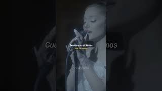 Ariana Grande  imperfect for you live version  español  lyrics [upl. by Muir558]