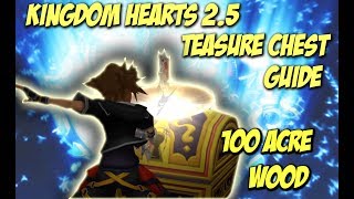 Kingdom Hearts Remix 25 100 Acre Woods Treasure Chest Guide [upl. by Anavi101]