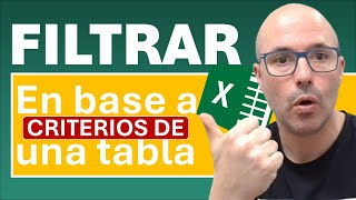 ✅ FILTRAR con los CRITERIOS de una TABLA en excel [upl. by Blayne]