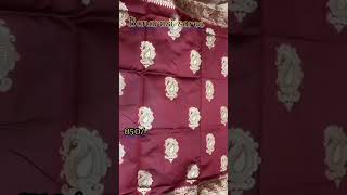 Banarasi silk saree Indian wedding saree WhatsApp 6374310433 [upl. by Trescha316]