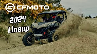 2024 CFMOTO ZFORCE 4 Seater UFORCE amp CFORCE Lineup for USA [upl. by Rasia]