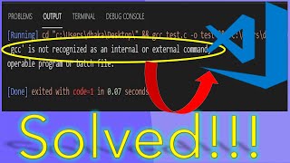 GCC is not recognizes as an internal or external command  VS code [upl. by Cherilynn]