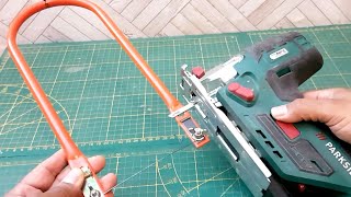 Amazing jigsaw and tricks  How to make SCROLL SAW machine DIY [upl. by Aim]