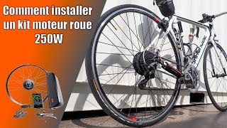 Comment installer un kit moteur roue 250W OZO sur son vélo [upl. by Leanora]