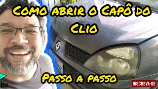 Como abrir o Capô do Renout Clio [upl. by Melena199]